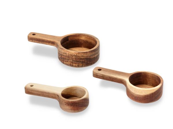 Måleskesæt 3 stk. Akacietræ HOLM