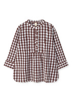 Bæk&Bølge Irene shirt M/L chokolade/hvid