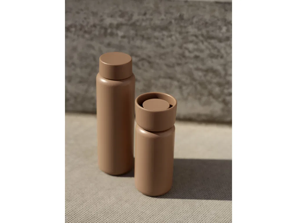 Zone Singles Termokop med to låg 650 ml Camel