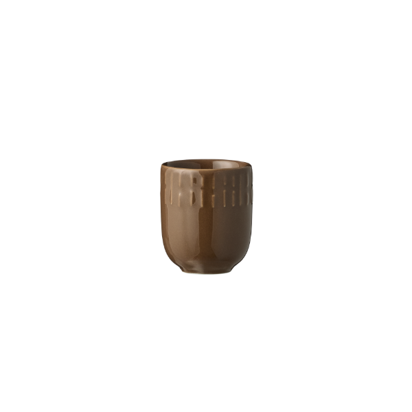 Confetti mini kop med relief Porcelæn 5 cl. Chocolate