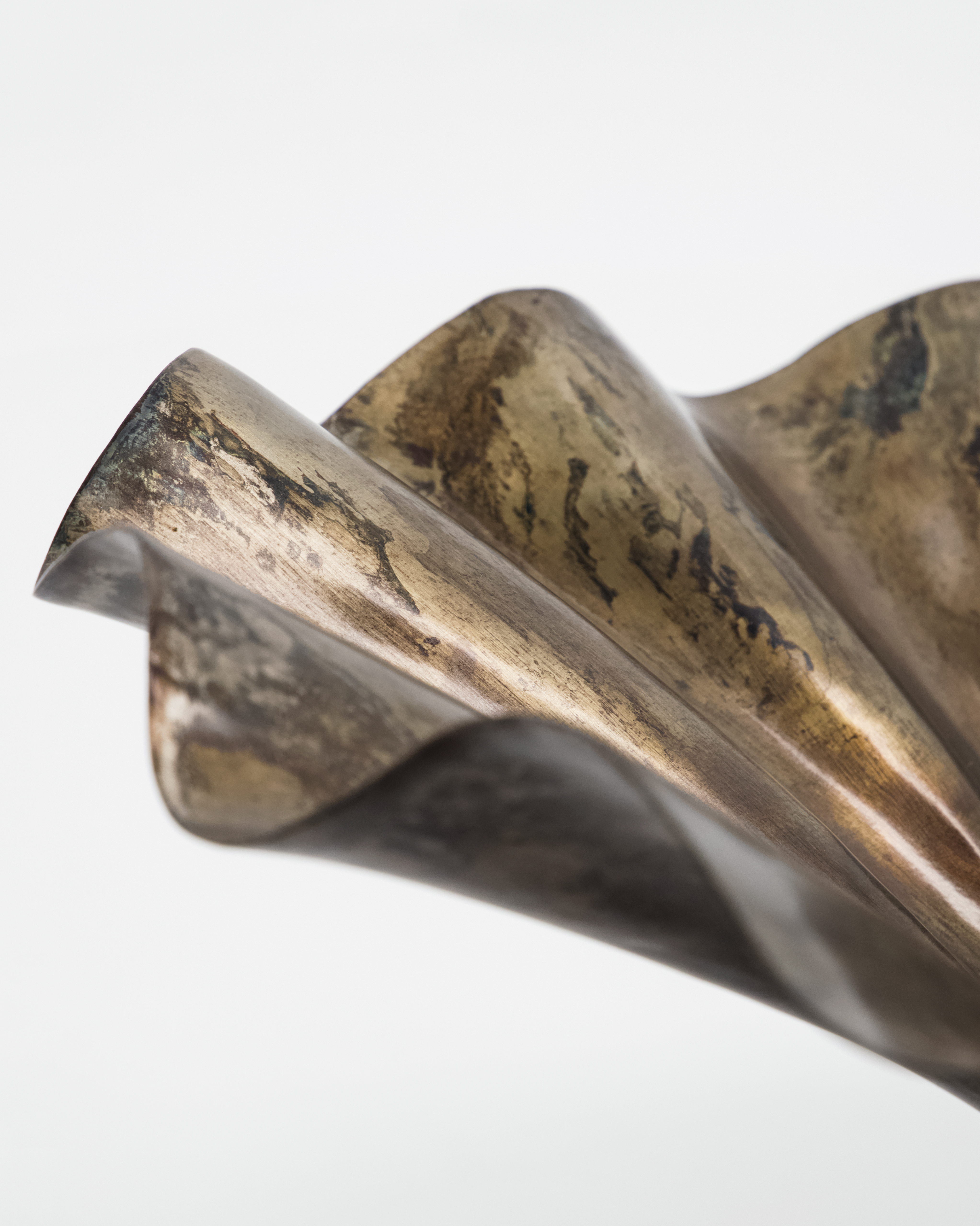 Skål, Flood, Ø:35 cm, Antik brun