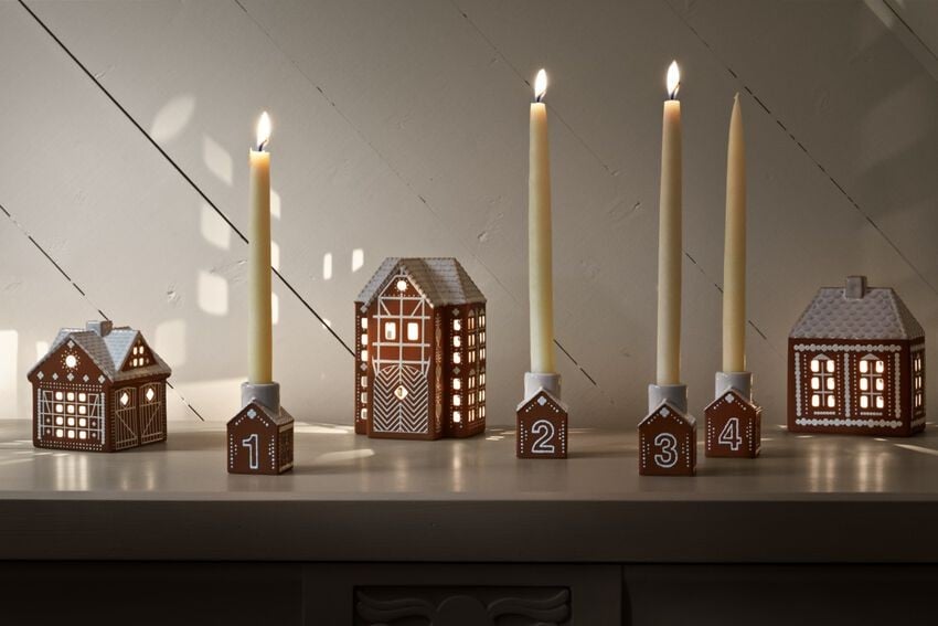 Kähler Gingerbread Adventsstage H7.5 brun