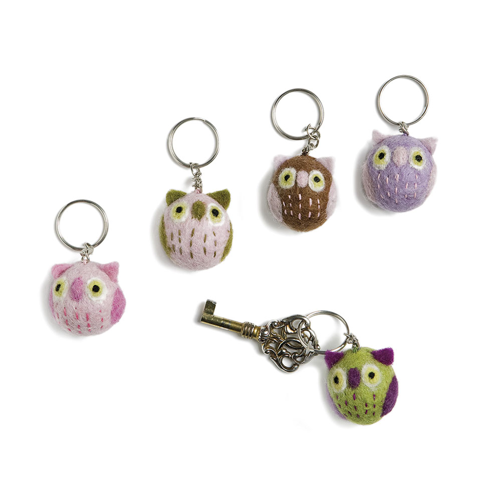 Keychain Owl, 5 Colors