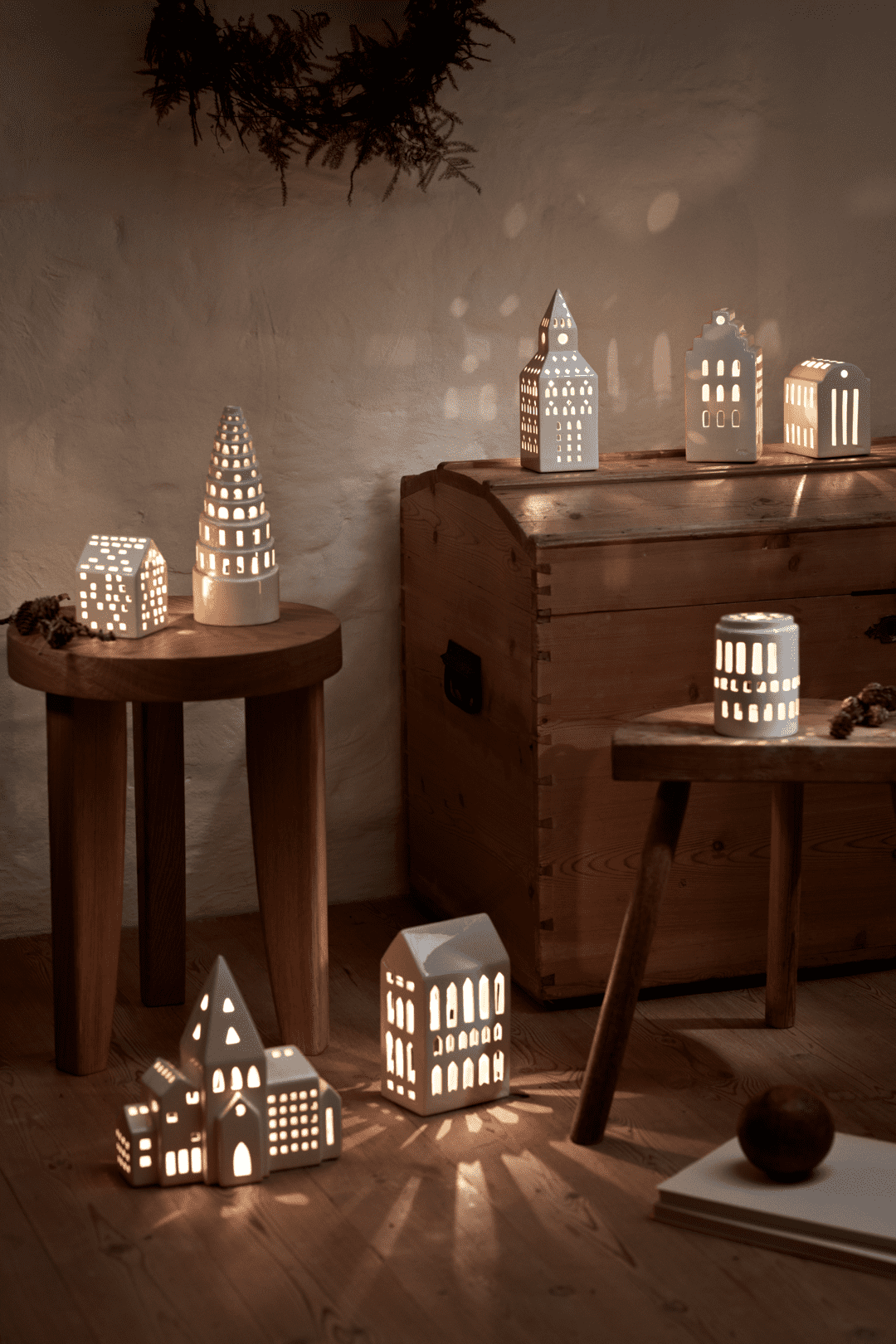 Kähler Urbania Lyshus Kirketårn H20 hvid Kähler Urbania Lyshus Kirketårn H20 hvid