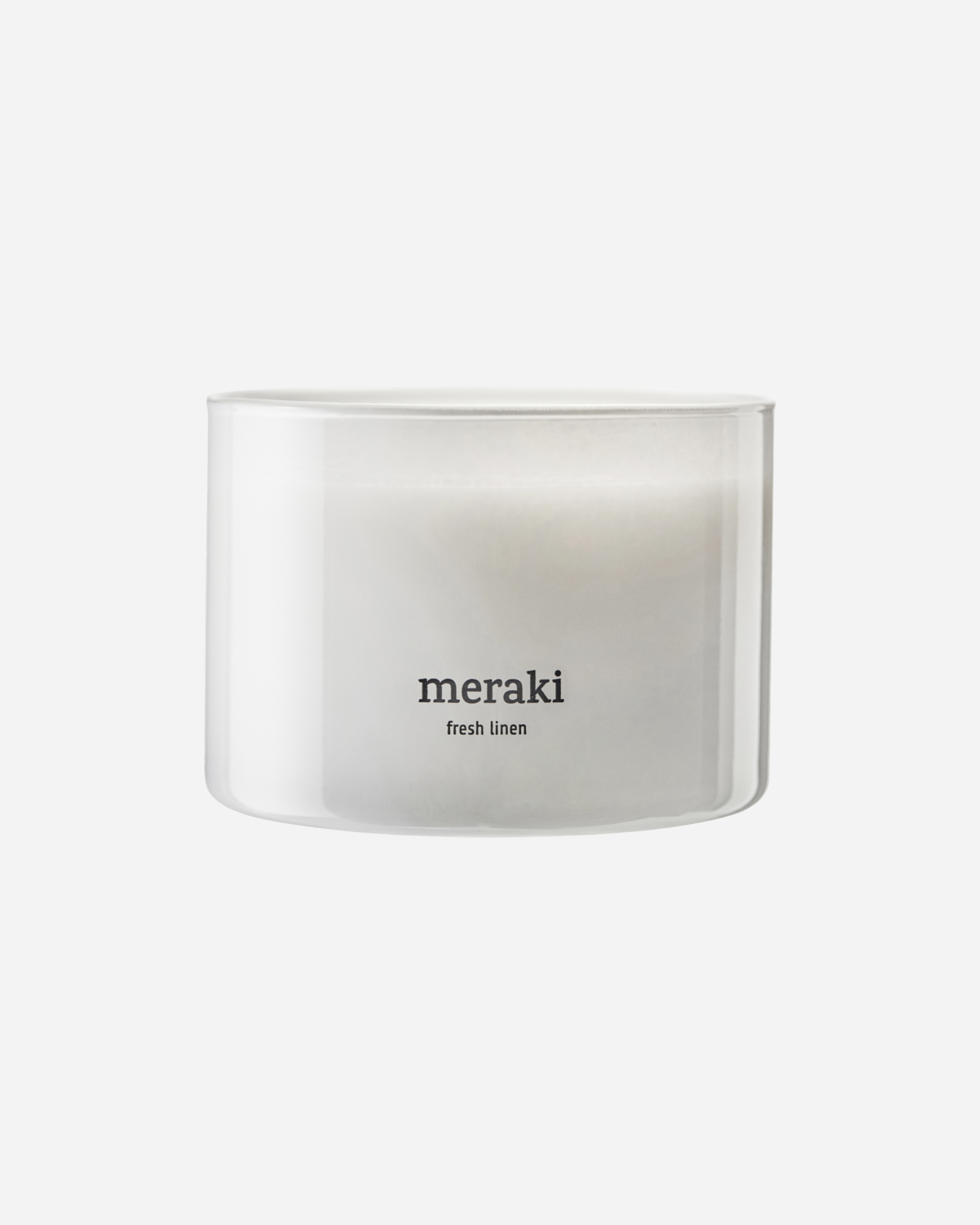 Meraki Duftlys, Fresh linen, Hvid