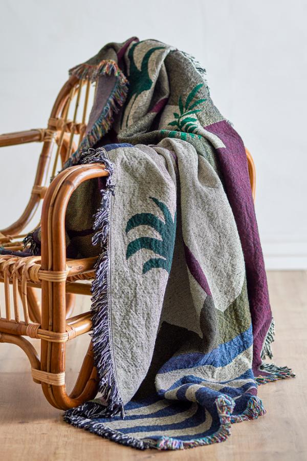 Vinay Plaid, L160xB130 cm, Multifarvet