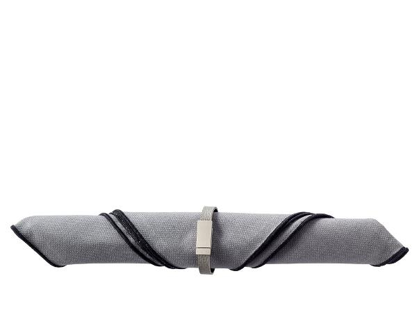 BITZ Servietringe 17 cm 4 stk. Grå/Sort* BITZ Servietringe 17 cm 4 stk. Grå/Sort*