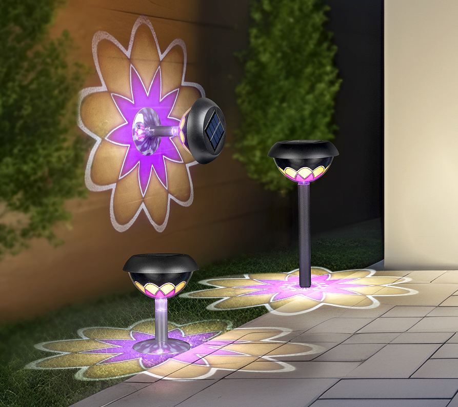 Skandi LED Solcelle Havelampe - Color
Projection