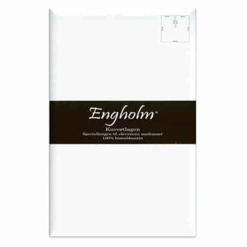 Satin splitlagen – U lagen – hvid 180x210x25 cm