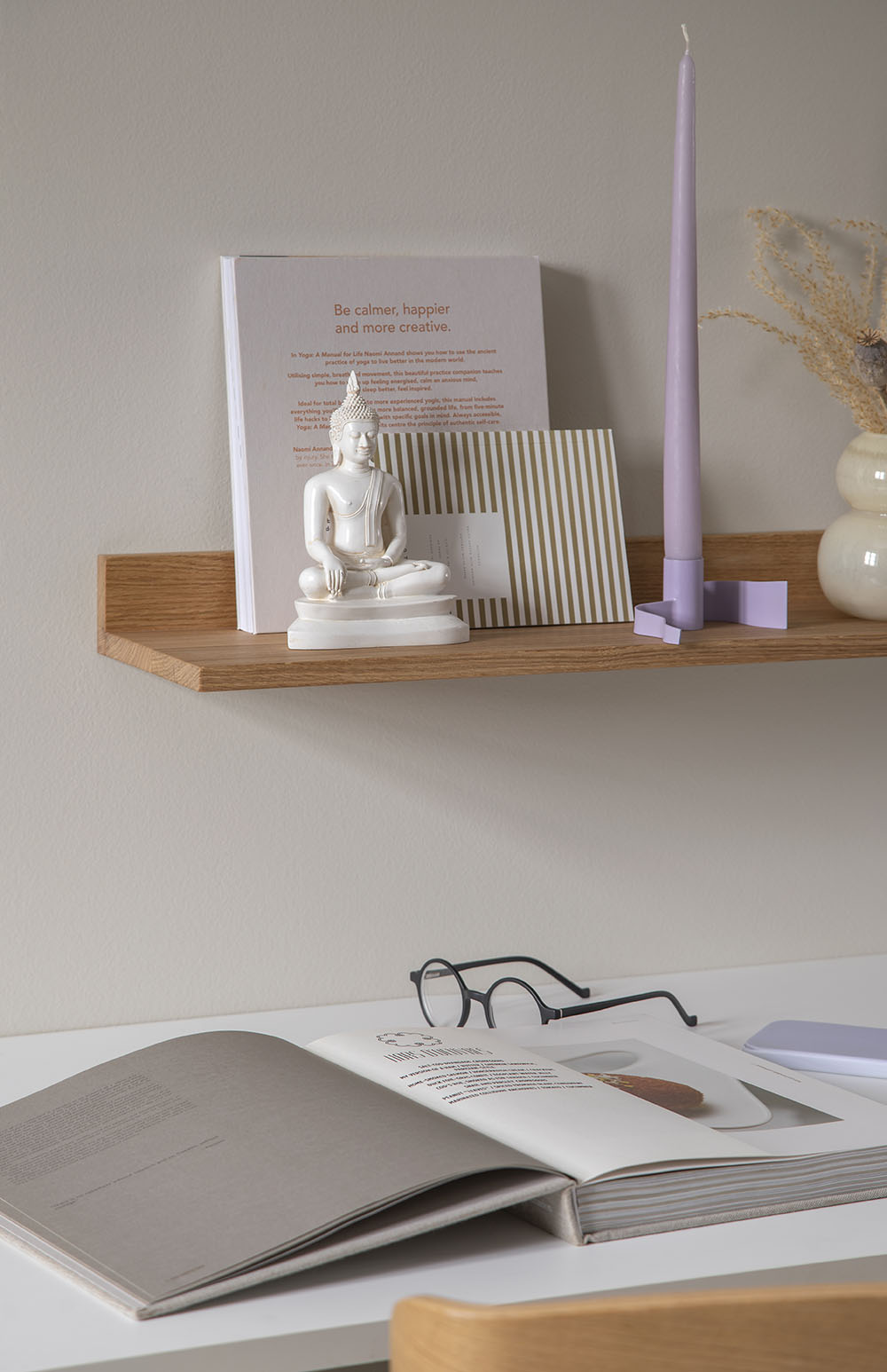 MOUD Home OAK væghylde i egetræ - 60 cm