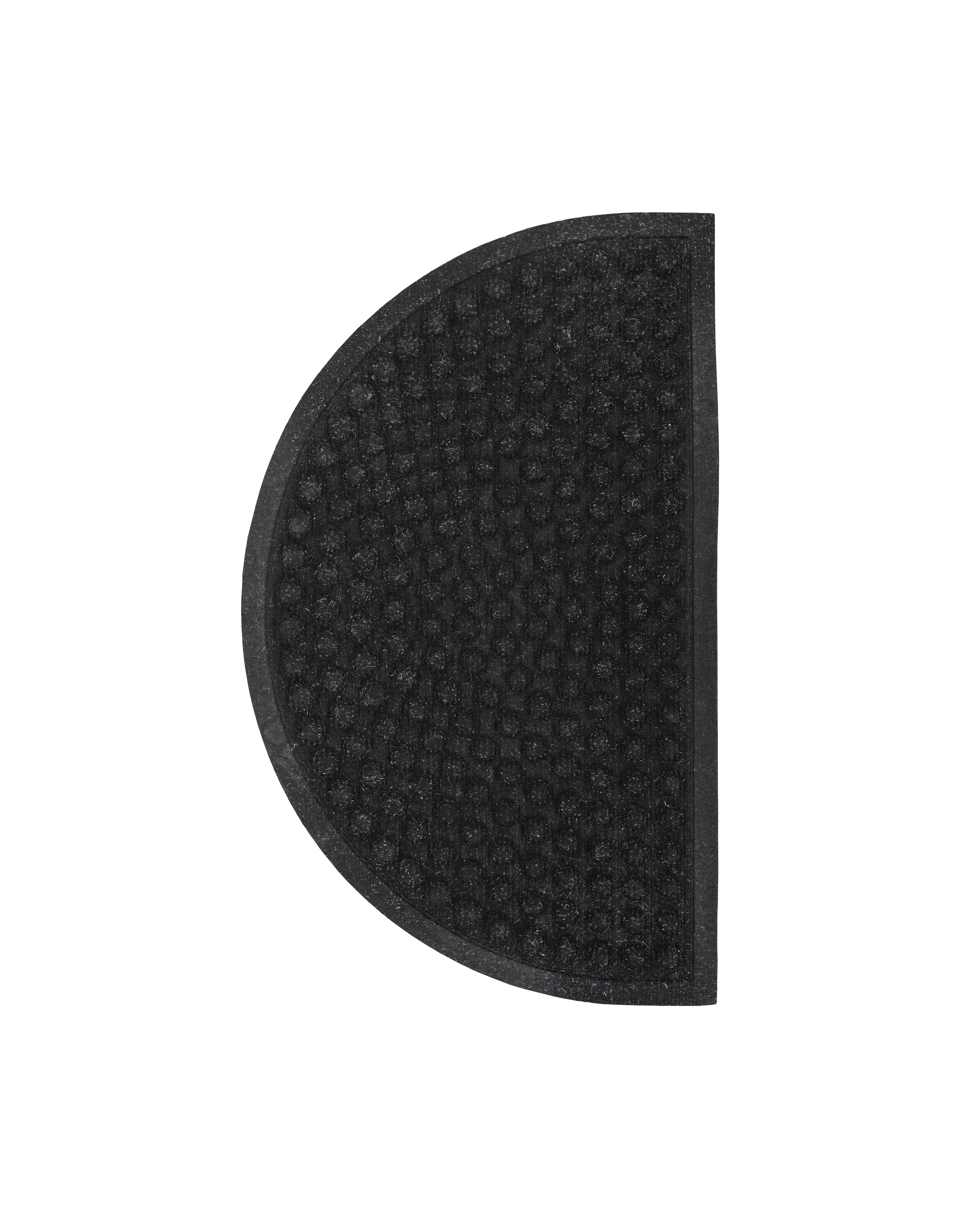 Dørmåtte, Entry, Half Round, Sort
