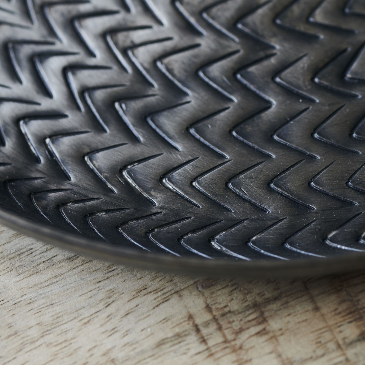 Rattan Bakke, Ø 16 cm, børstet sort finish* Rattan Bakke, Ø 16 cm, børstet sort finish*