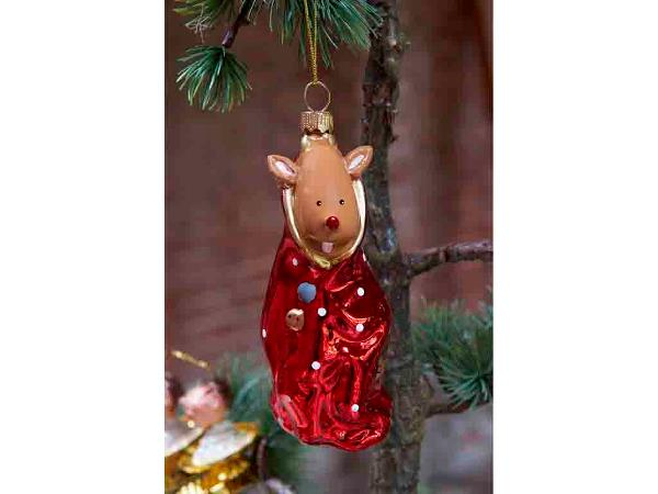 Medusa Copenhagen Julekugle Baby Rudolf 12,7 cm Glas Medusa Copenhagen Julekugle Baby Rudolf 12,7 cm Glas