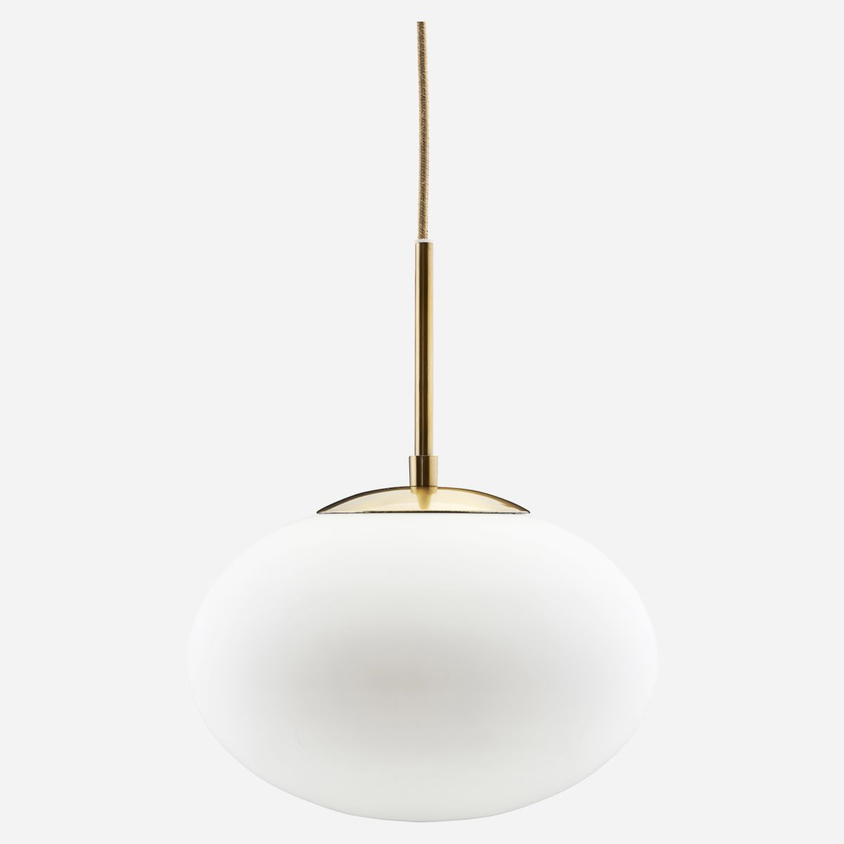 Lampe, Opal, Hvid Ø30 cm