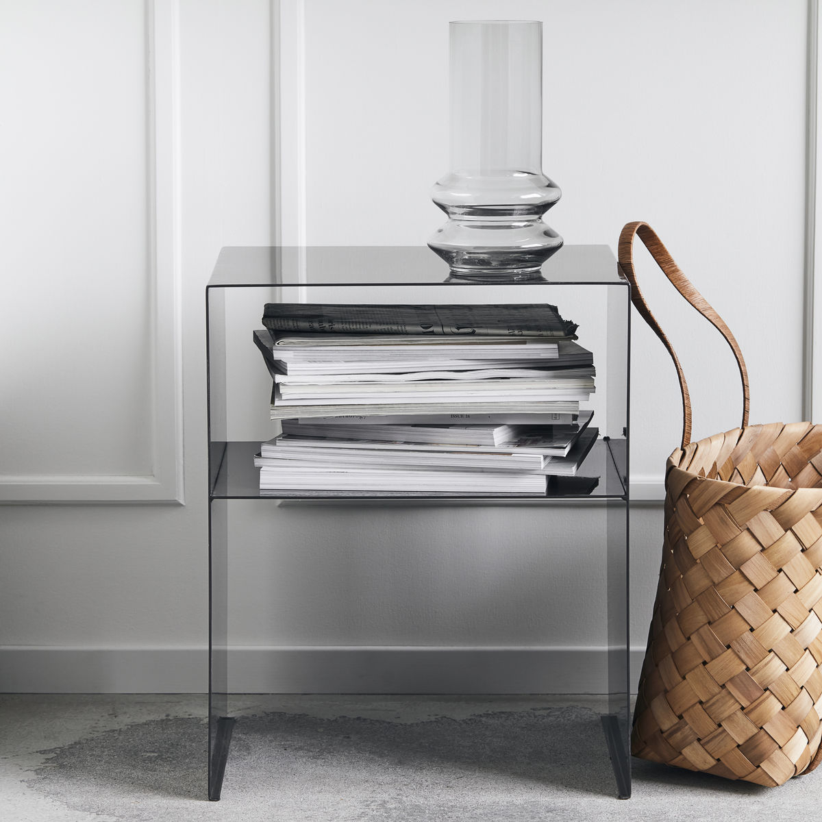 Sidebord, Fari, H 50 cm, sort