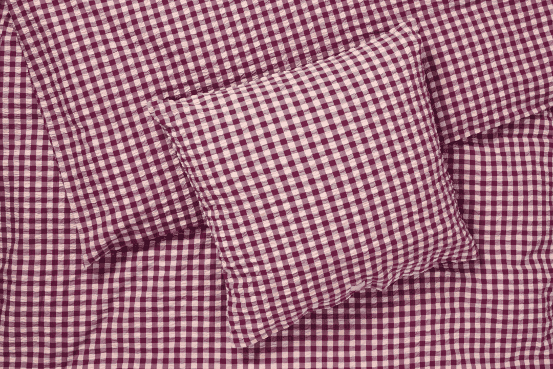 Bæk & Bølge Sengetøj 140x200 cm blomme/rosa