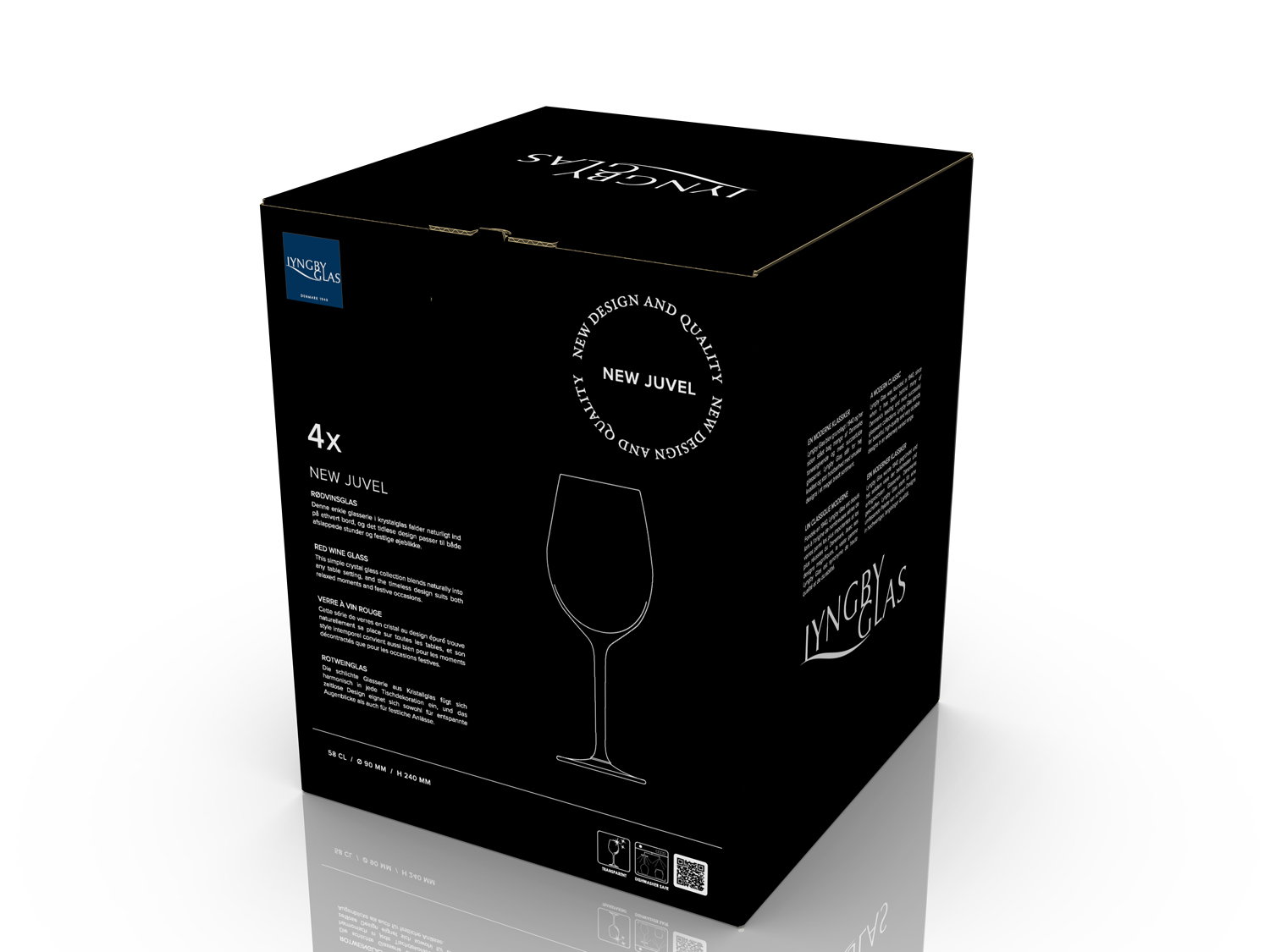 Hvidvinsglas New Juvel 35 cl 4 stk.