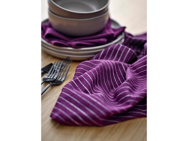 Södahl organic Line Viskestykke 50 x 70 cm 2 stk. Purple