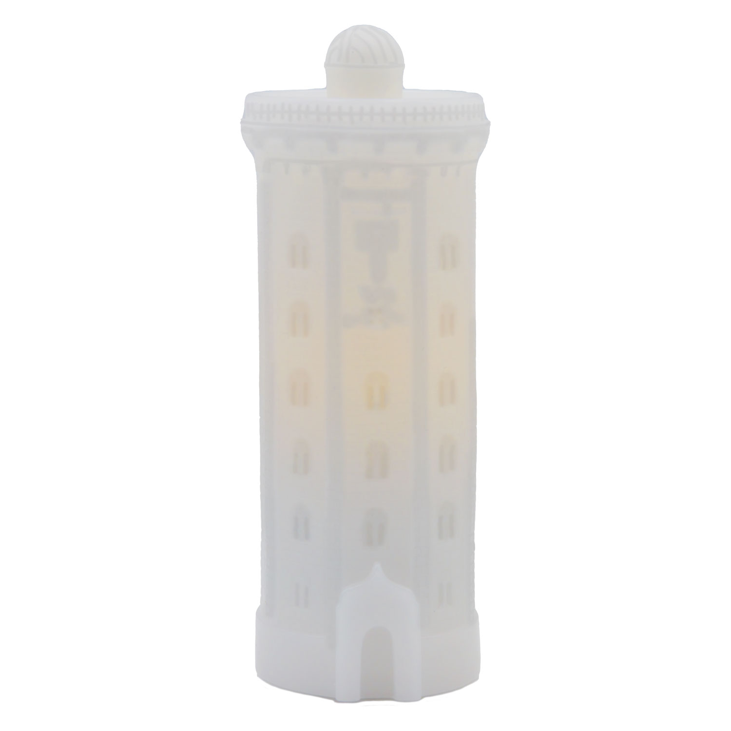 Copenhagen Round Tower, Large, White, Ø8,5xH22cm