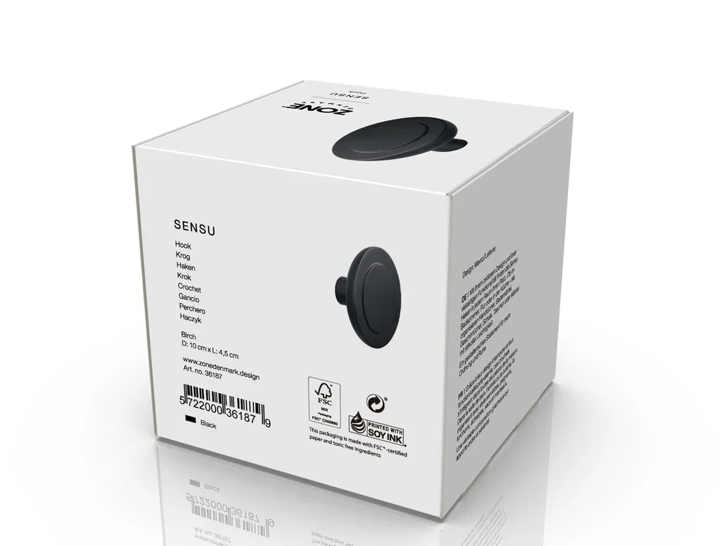 Zone Krog Sensu 10 x 4,5 cm Sort Birk