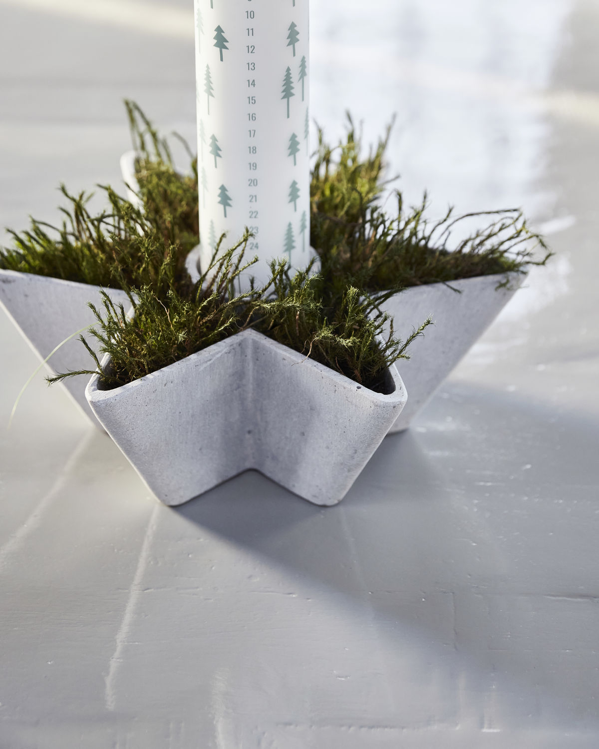 Lysestage, Mold Star, Grå* Lysestage, Mold Star, Grå*