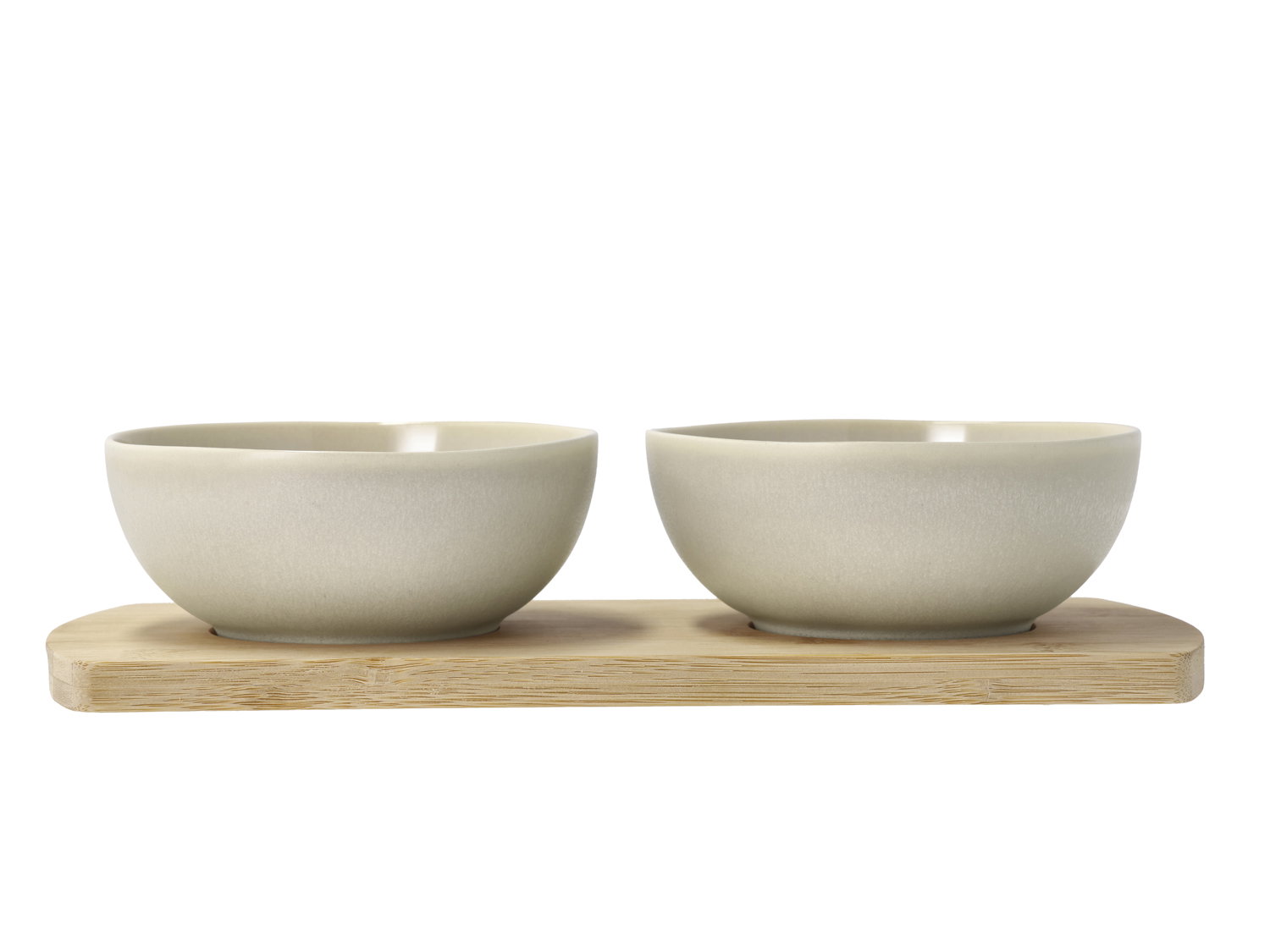 Bambusbakke med 2 skåle Shoku 28,5x13 cm Soft Beige