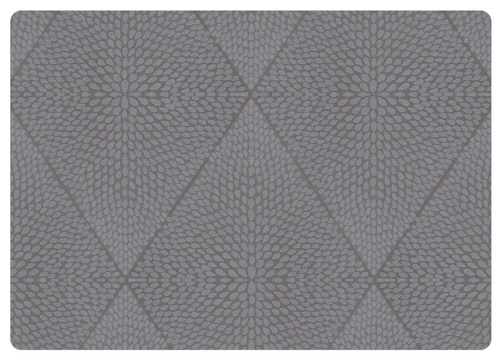 Rhombus Dækkeserviet, 43x30 cm, mørke grå