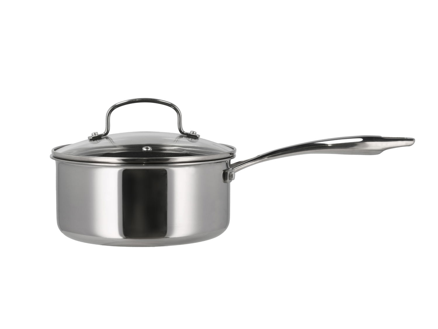Pillivuyt Gourmet Paillon Hybrid Kasserolle 2,1 liter, Silver metallic