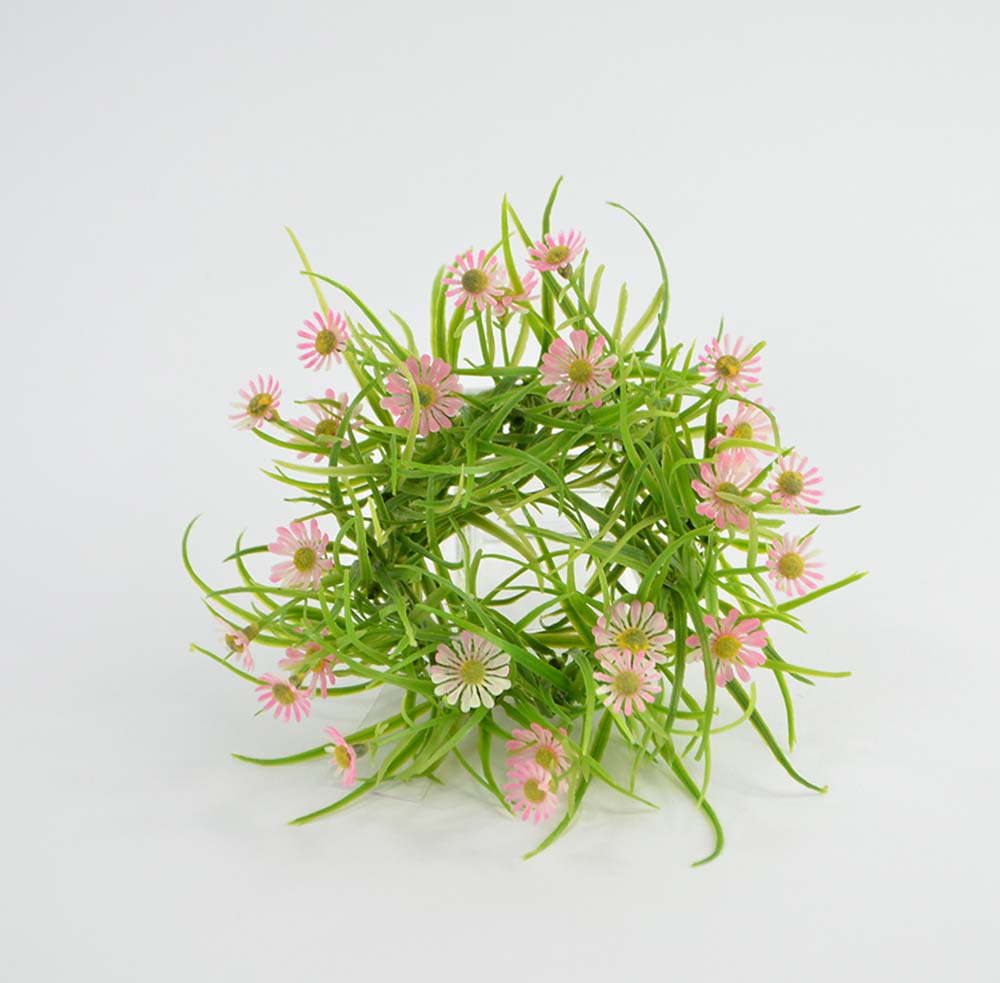 Daisy grass wreath, 15 cm, pink Daisy grass wreath, 15 cm, pink