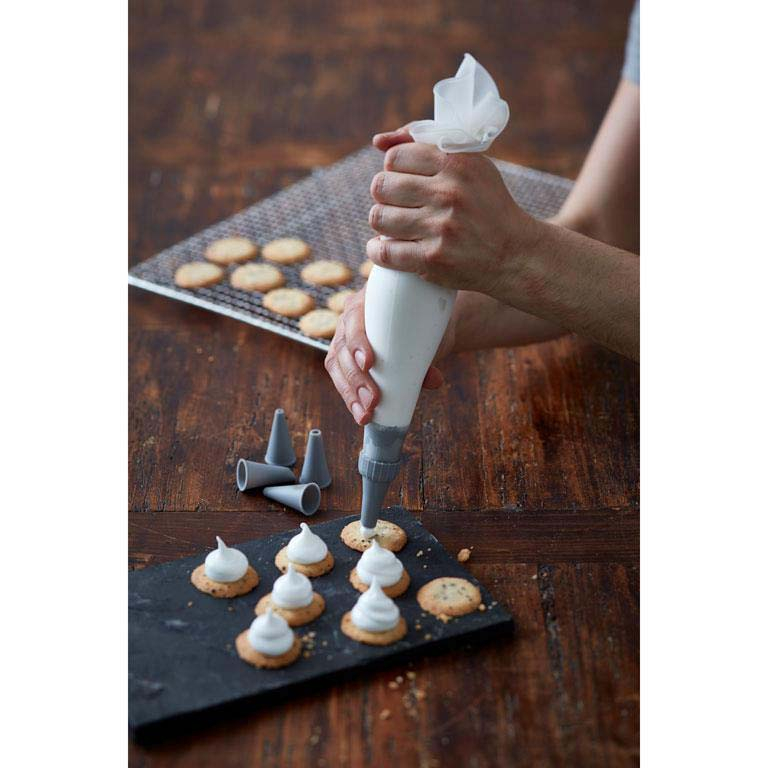 Funktion Sprøjteposesæt m/5 tyller Grå