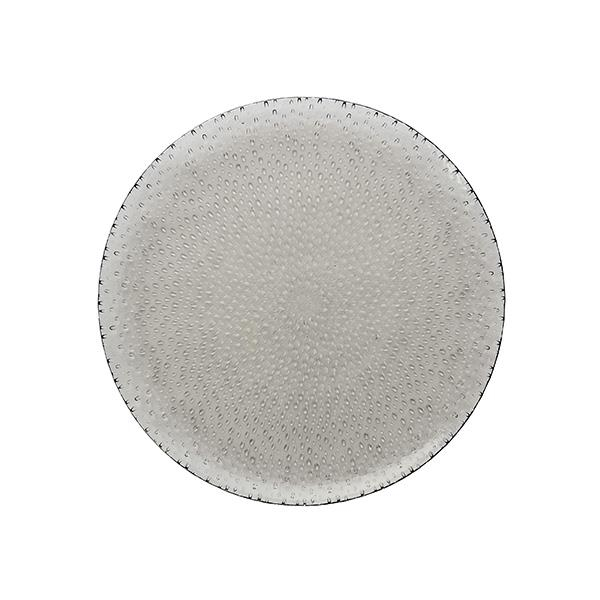 RAW Glass Beads - middagstallerken smoke