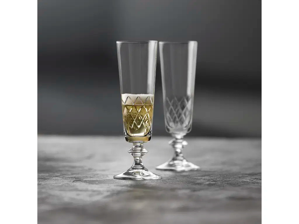 Lyngby Glas Eaton Champagneglas 16 cl 2 stk.