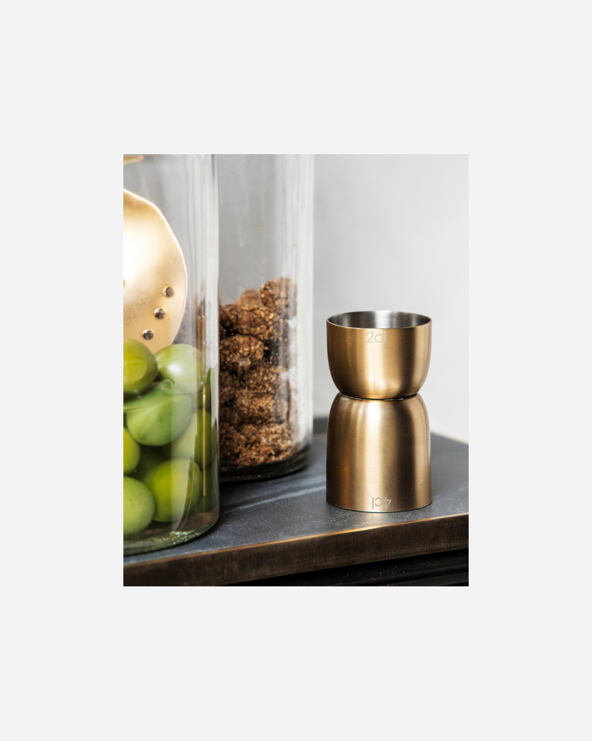 Measuring cup, Alir, Brass finish