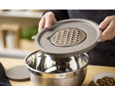 Blomsterberg Røreskåle 8 dele 3 + 5 liter, Latte