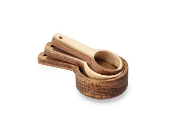 Måleskesæt 3 stk. Akacietræ HOLM