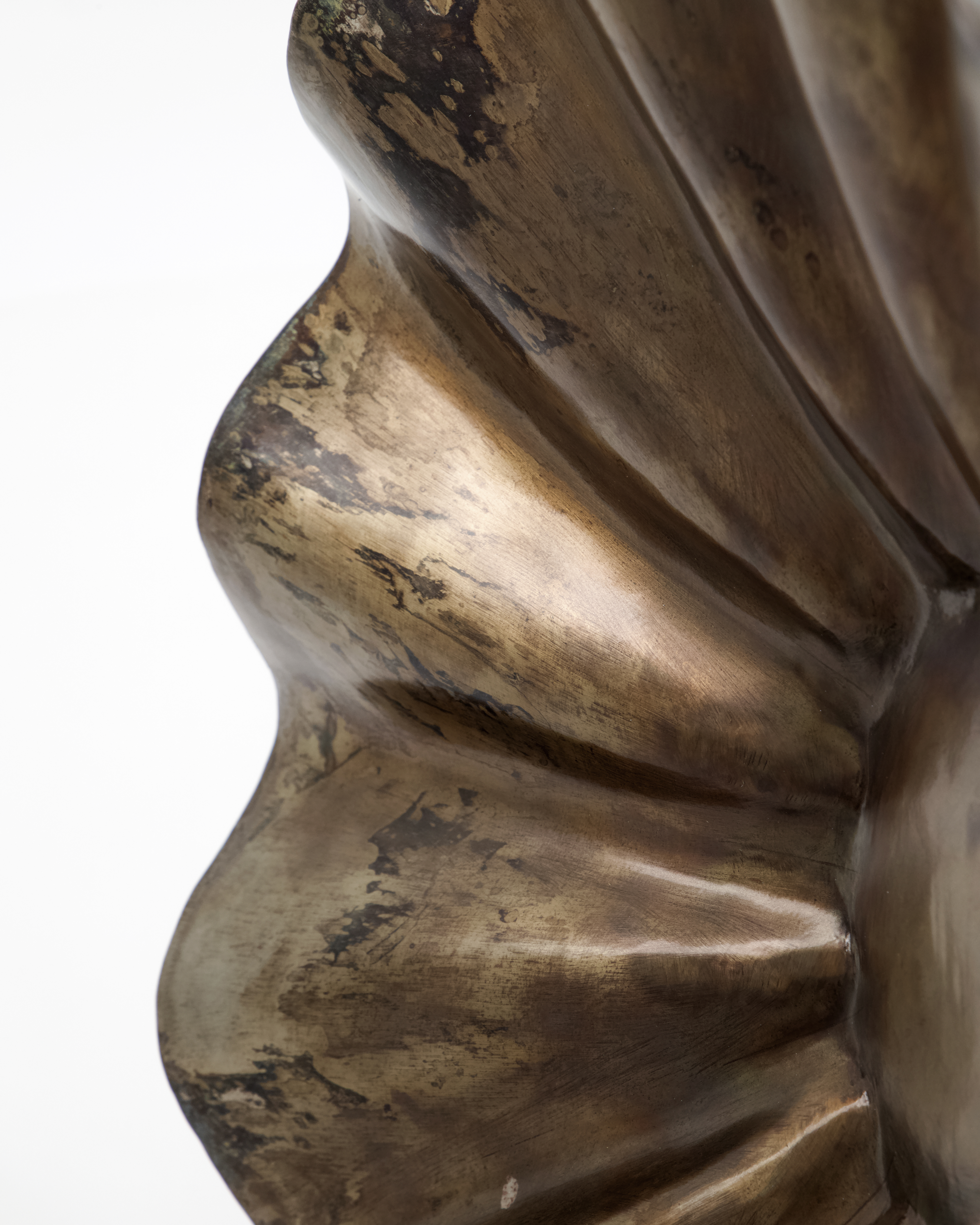 Skål, Flood, Ø:35 cm, Antik brun