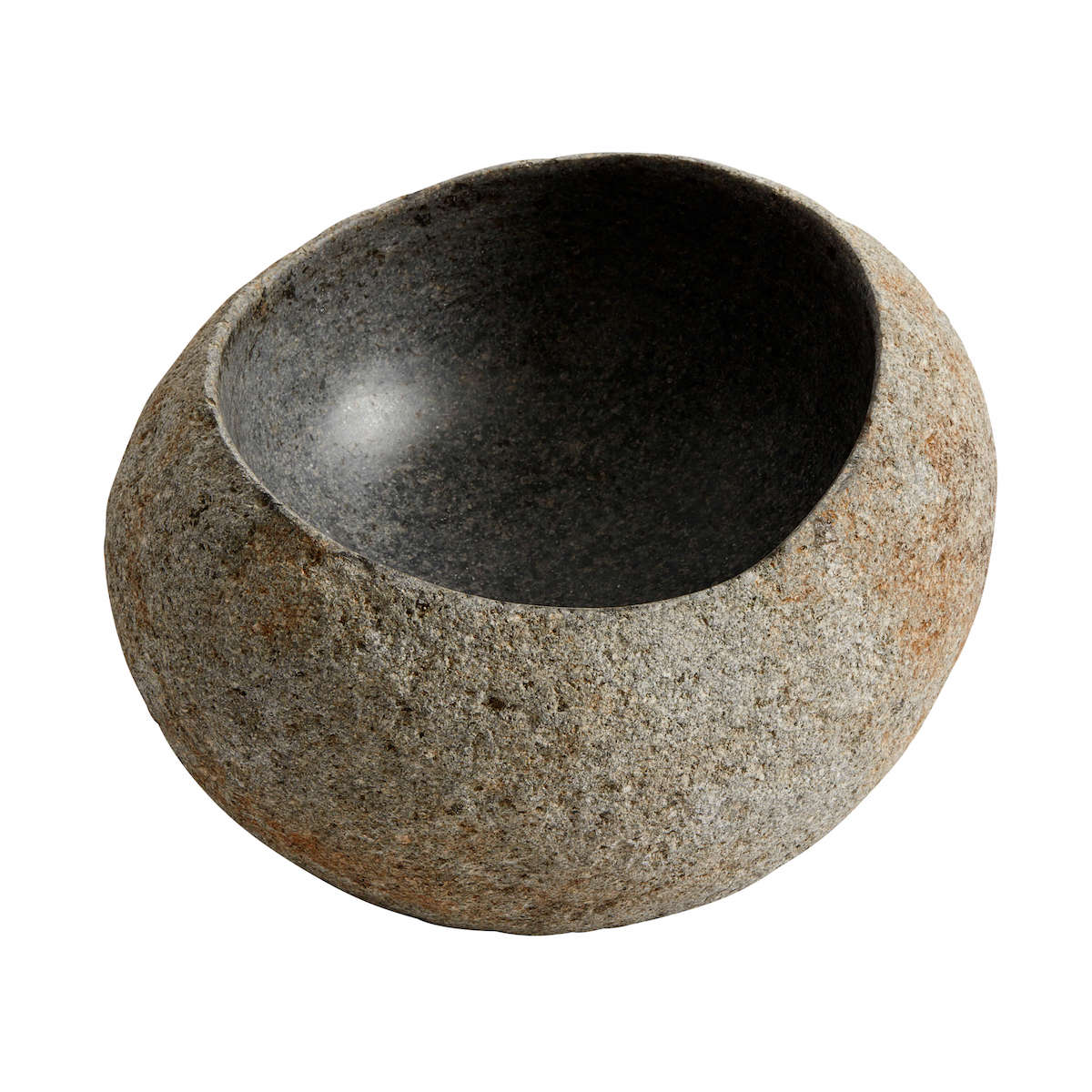 Skål Valley M - Grå/Natur Riverstone - 17x15xH8 cm