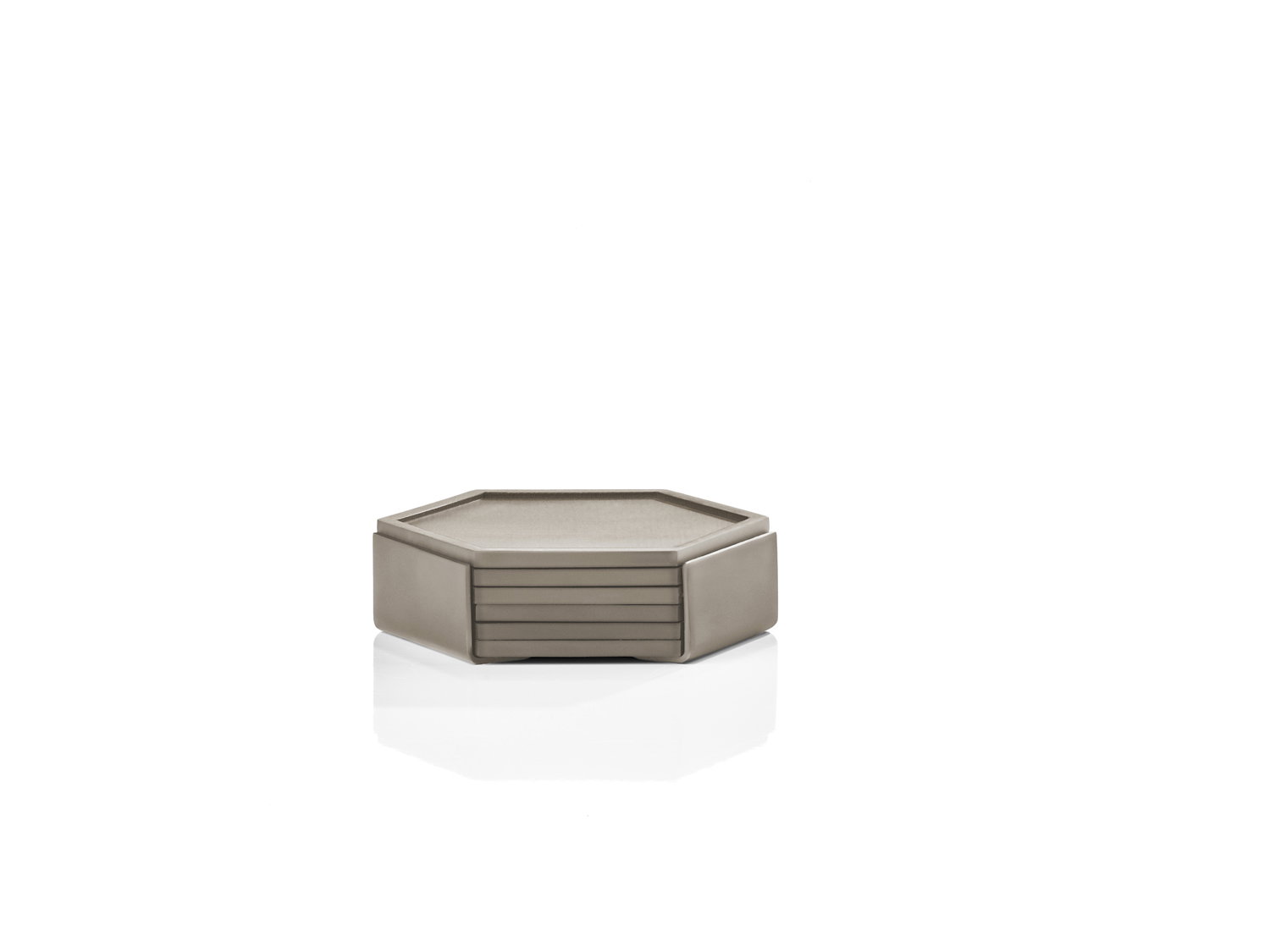 Glasbrikker Bold 10 x 10 x 3,2 cm Taupe Silikone/Metal