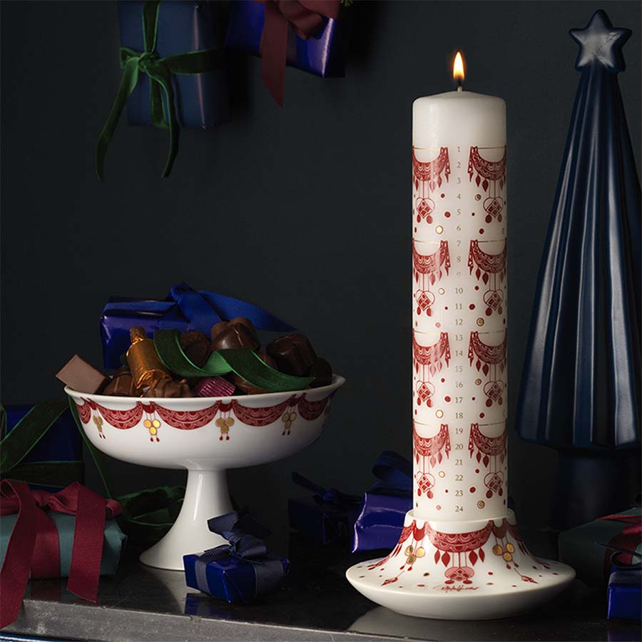 Guirlande Kalenderlysestage rød Ø12 Guirlande Kalenderlysestage rød Ø12