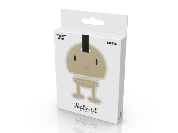 Hoptimist Bag tag Latte