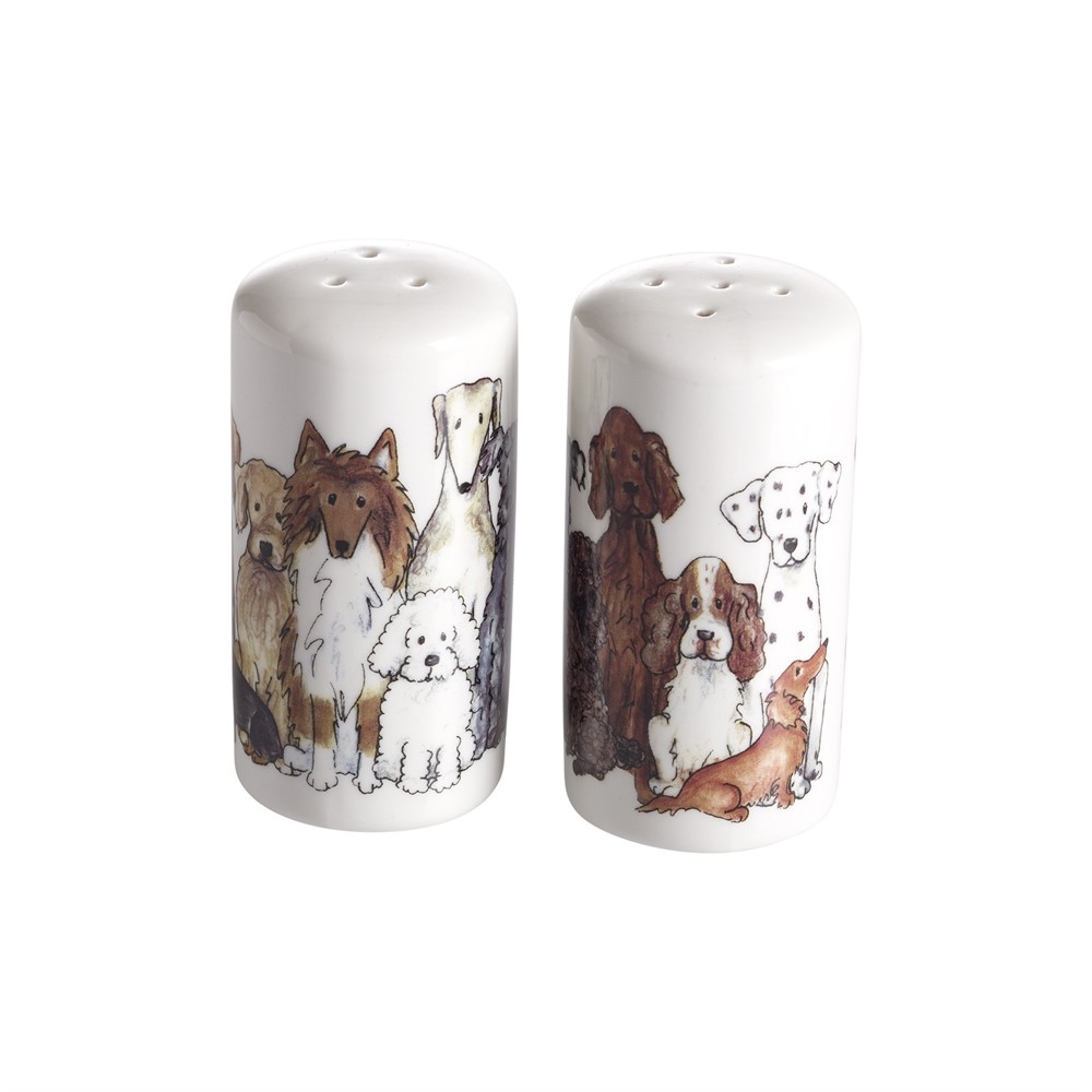 Salt/Peber sæt Hund, H.8 cm