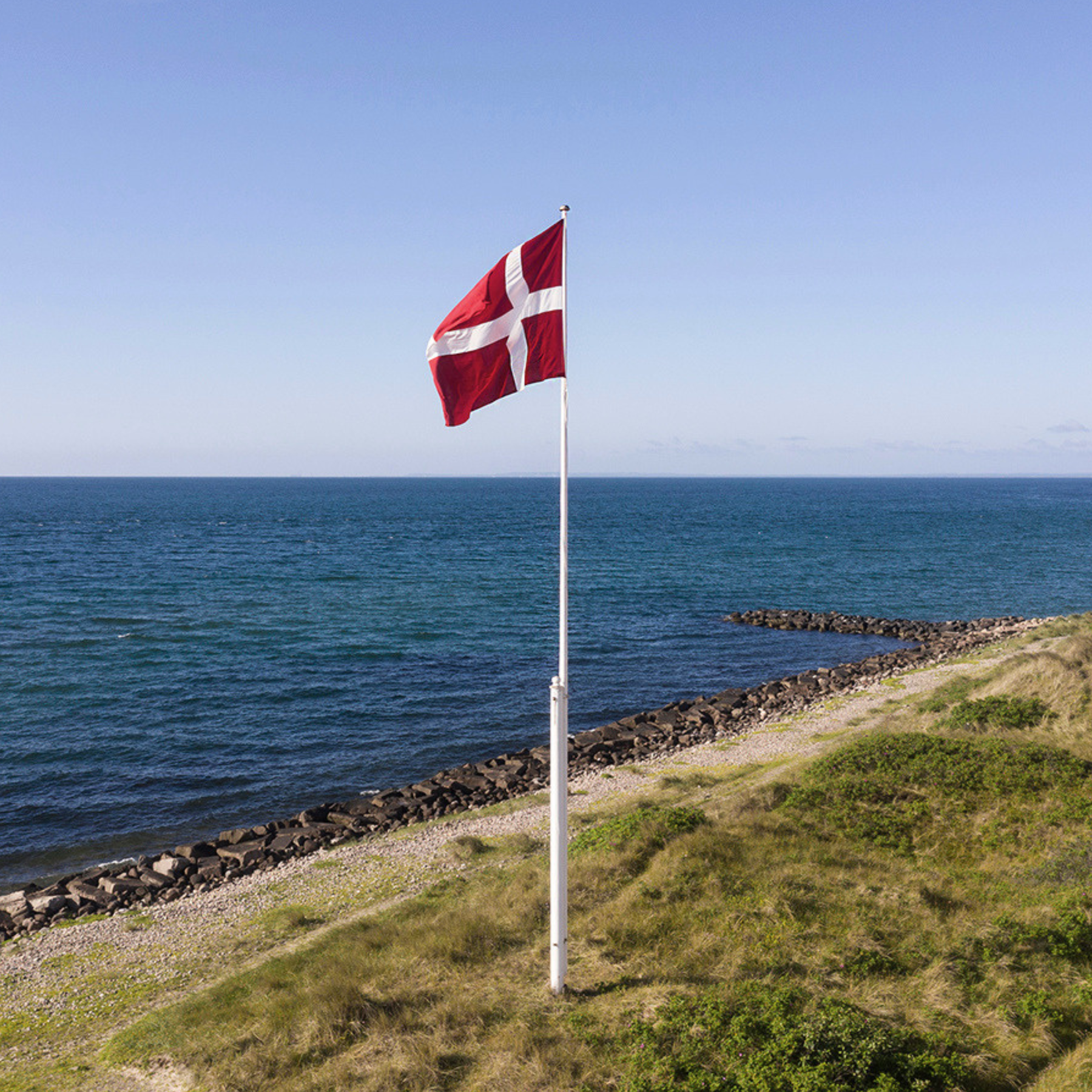 8m flagstang Dannebrog 1219 Jubilæumsflag - Langkilde & Søn
