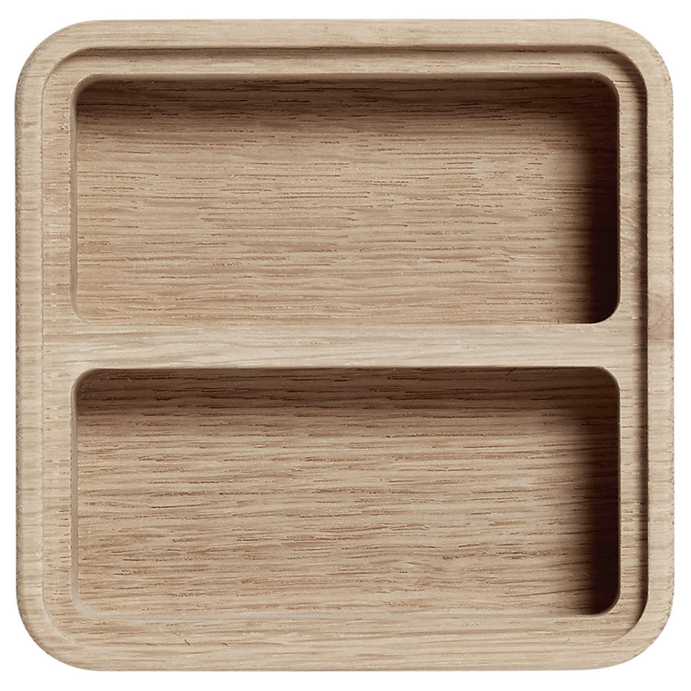 CM box 12x12 cm, 2 Comp. - Oak