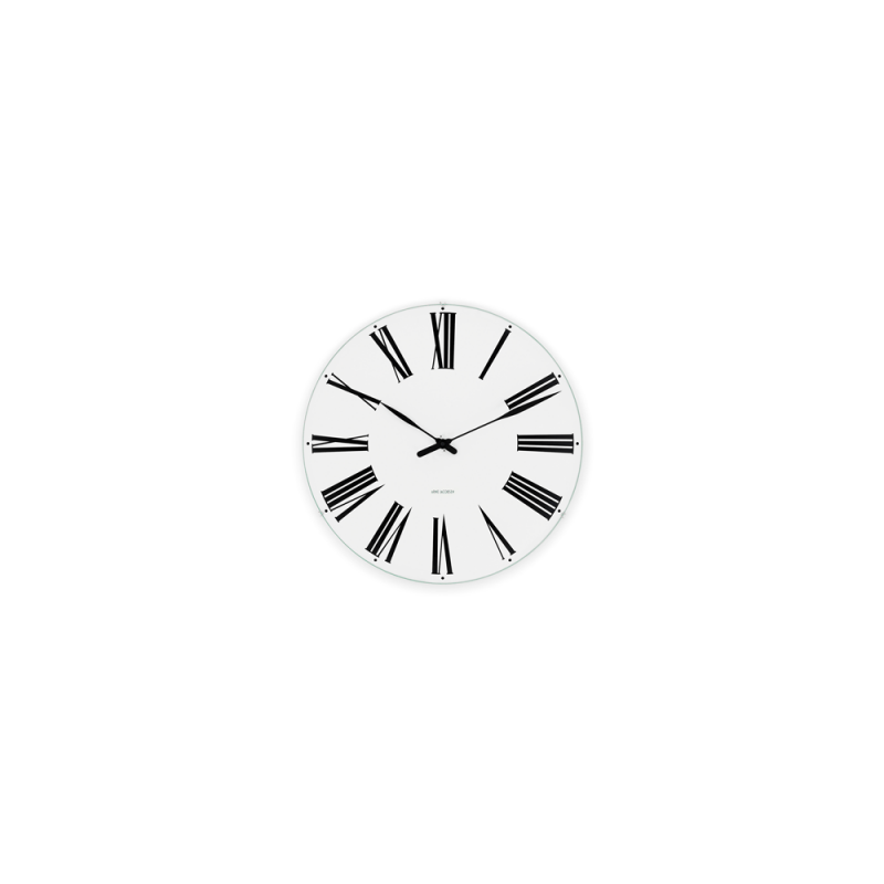 Arne Jacobsen Roman Vægur Ø16 cm sort/hvid Arne Jacobsen Roman Vægur Ø16 cm sort/hvid