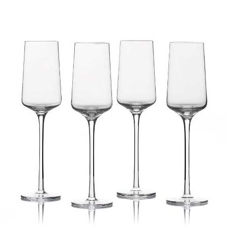 Zone Rocks Champagneglas Dia 3 x 23 cm 4 stk. Klar*