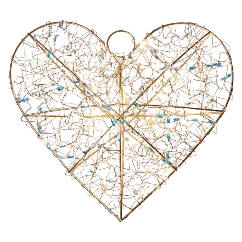 Lily Hjerte, Guld, 30 cm