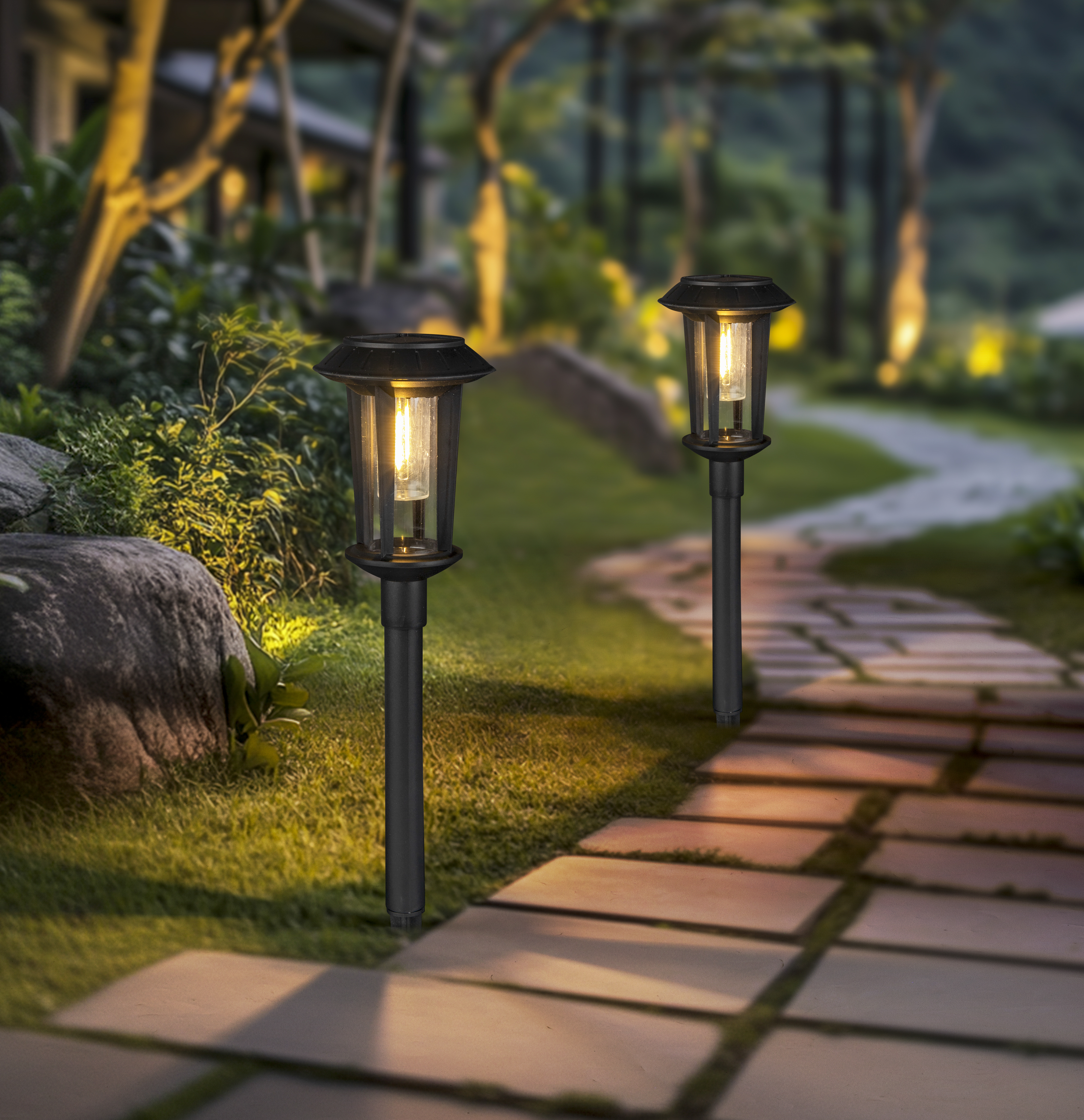 Skandi LED Solcelle Havelampe - Pære