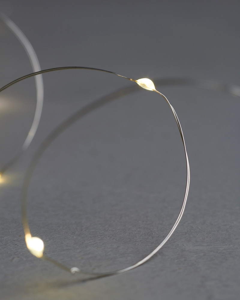 Knirke 20 lys, Klar/Sølv Knirke 20 lys, Klar/Sølv