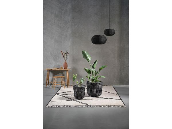Villa Collection Vilda Planteskjuler kurv 2 stk. Sort