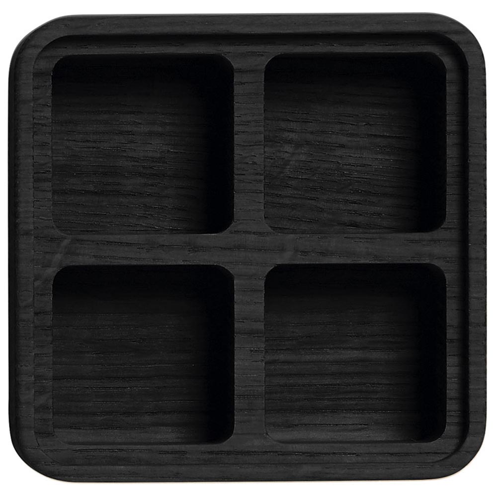 CREATE ME box, 4 comp., black, 12x12cm CREATE ME box, 4 comp., black, 12x12cm